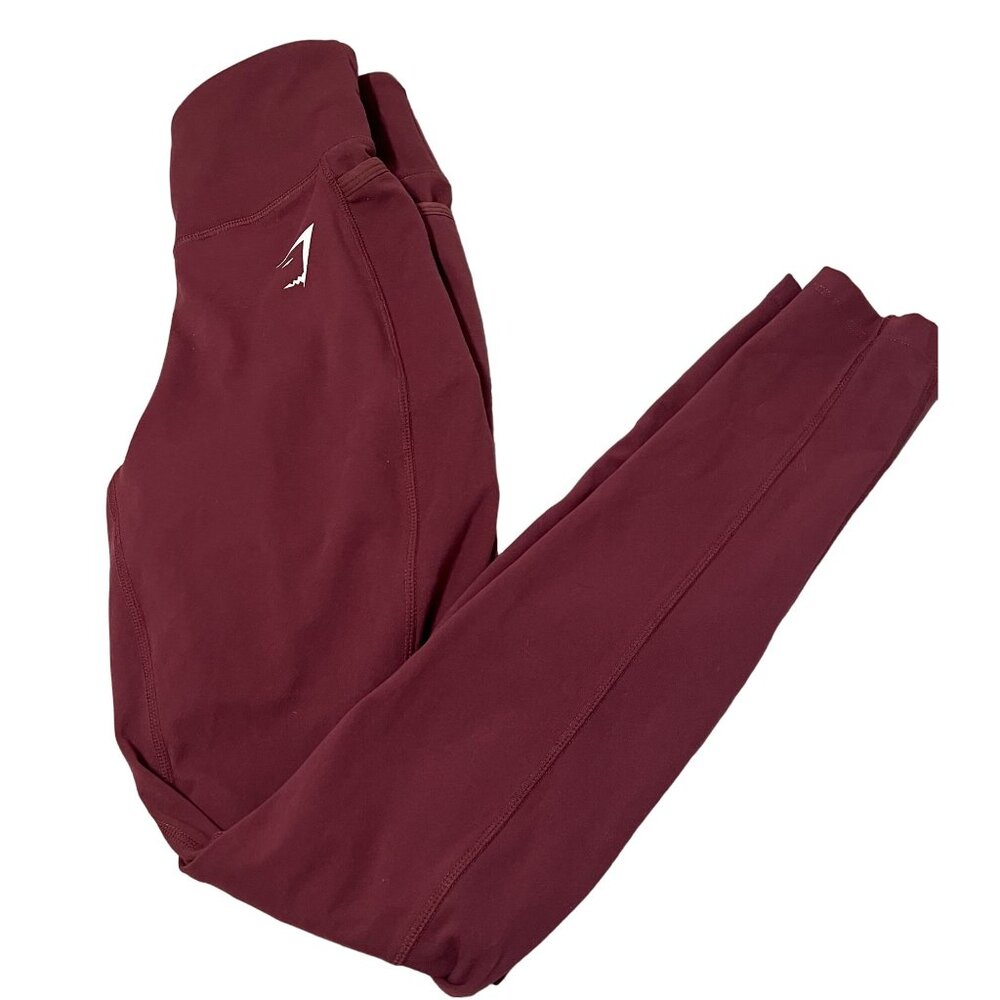 Gymshark Leggings Womens Size Small Workout Gym CrossFit Run Wine Color